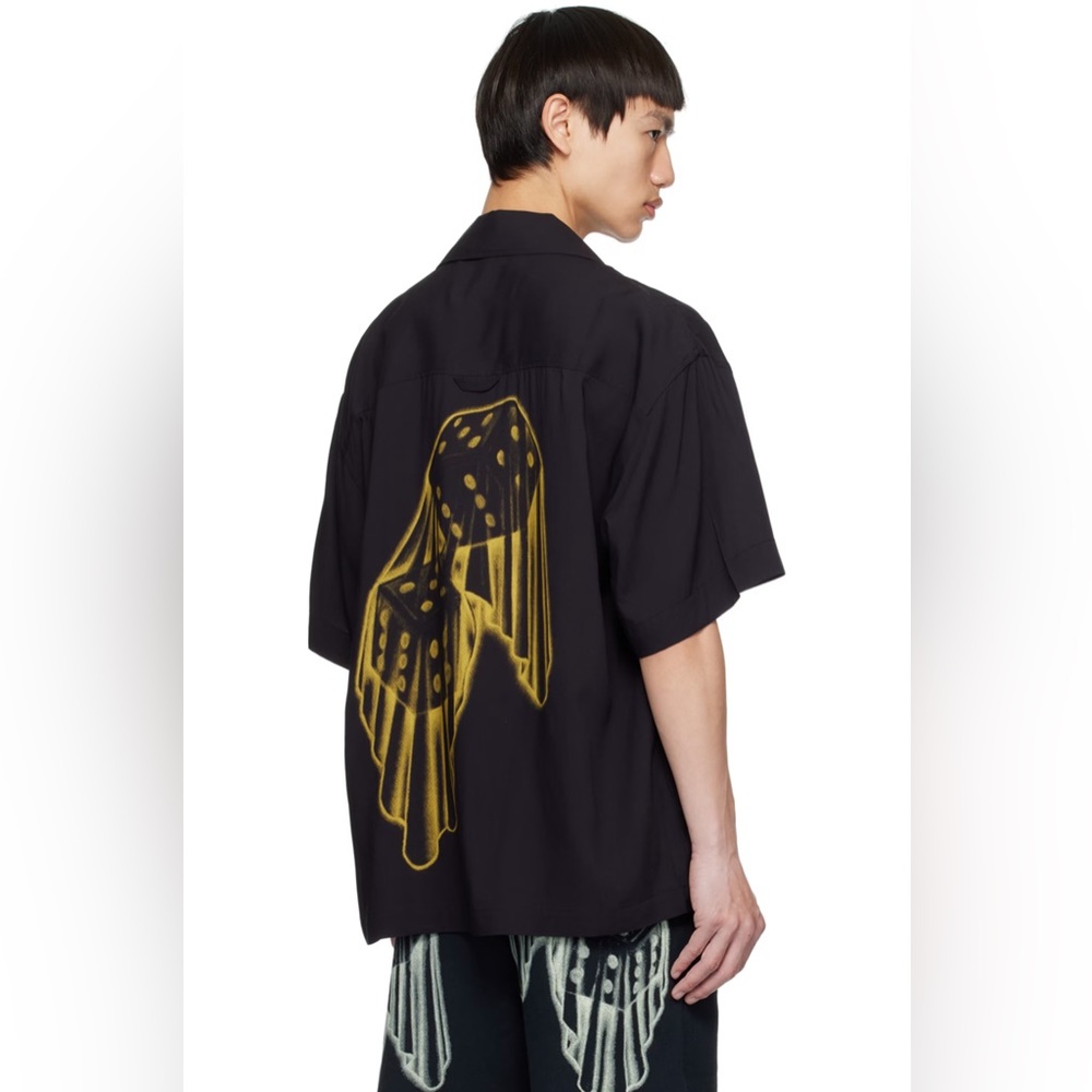 NWT Awake NY Black Dice button up shirt